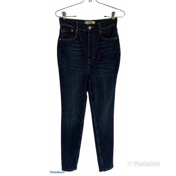 NWOT FREE PEOPLE Button Fly High Rise Skinny Jeans - Picture 2 of 7